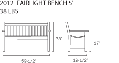 Fairlight Bench 5'