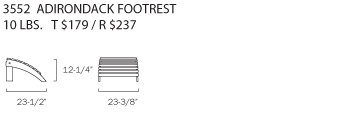 3552-Adirondack-Footrest