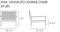 3560 Sausalito  Lounge Chair