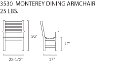 Monterey Dining Armchair