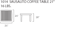 1014 Sausalito Coffee Table