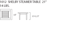 Shelby Steamer Table
