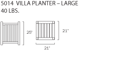 5014 Villa Planter